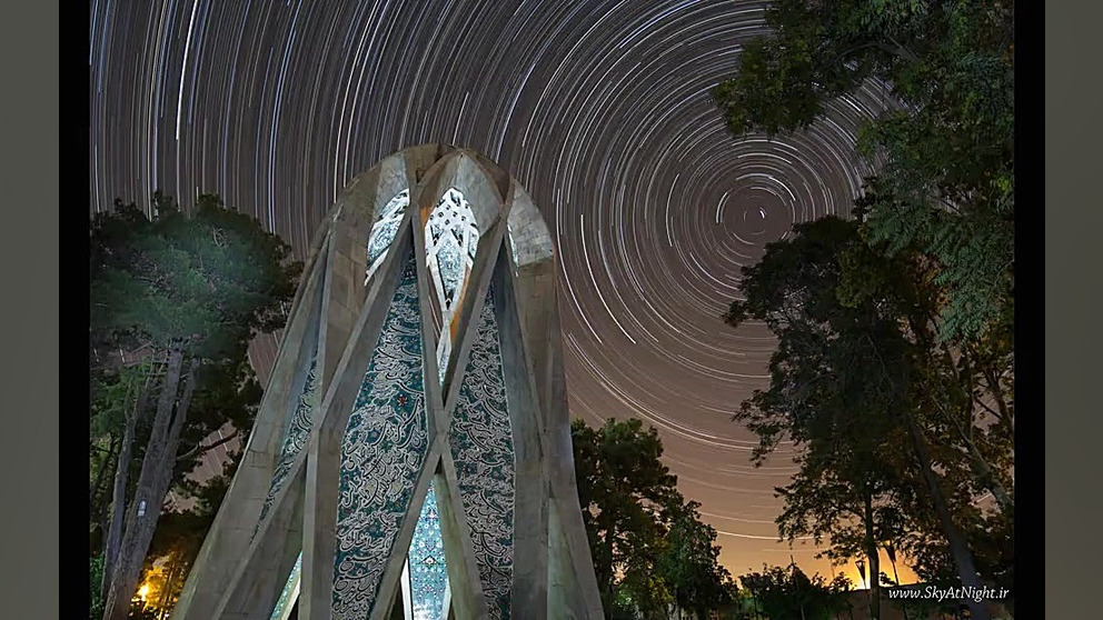 تایم لپس چرخش زمین