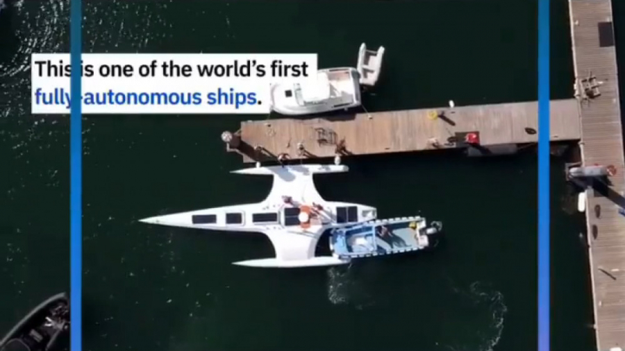 قایق خودکار با کنترل هوش مصنوع...