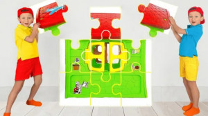 سنیا و مادر با پازل جادویی باز...