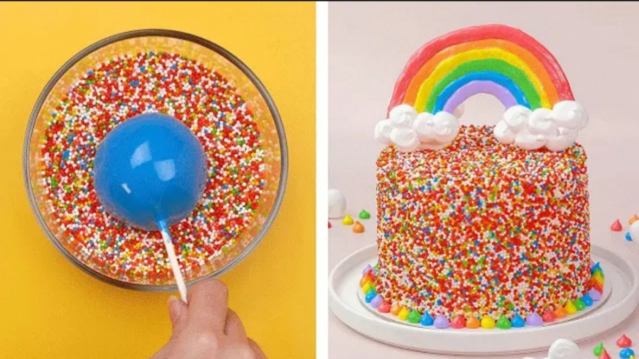 آموزش تزئین ۱۰ کیک برتر رنگی