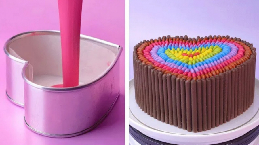 تزئین کیک های قلبی مورد علاقه