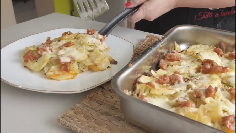 غذای ساده با سیب زمینی