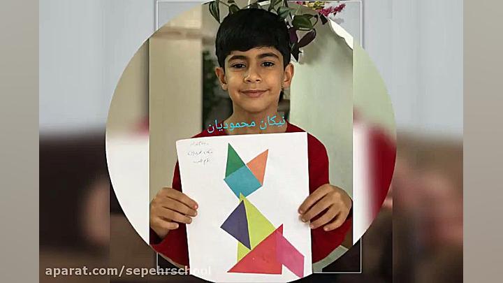 کلاس دوم ریاضی  کار عملی تانگر...