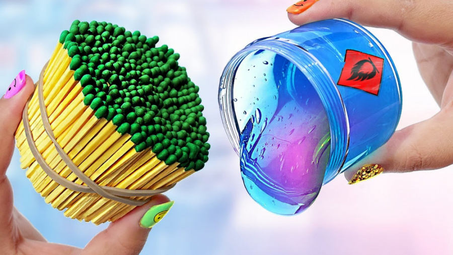 بازی و سرگرمی با اسلایمهای رنگ...