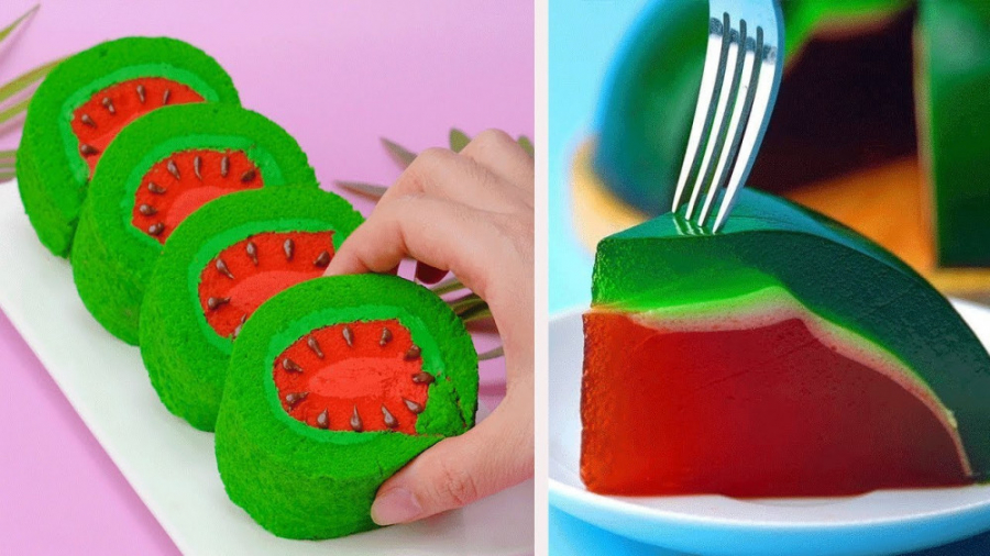 آموزش تزئین کیک های رنگارنگ|تز...