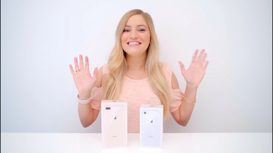 جعبه گشایی آیفون 8 پلاس گلد (...