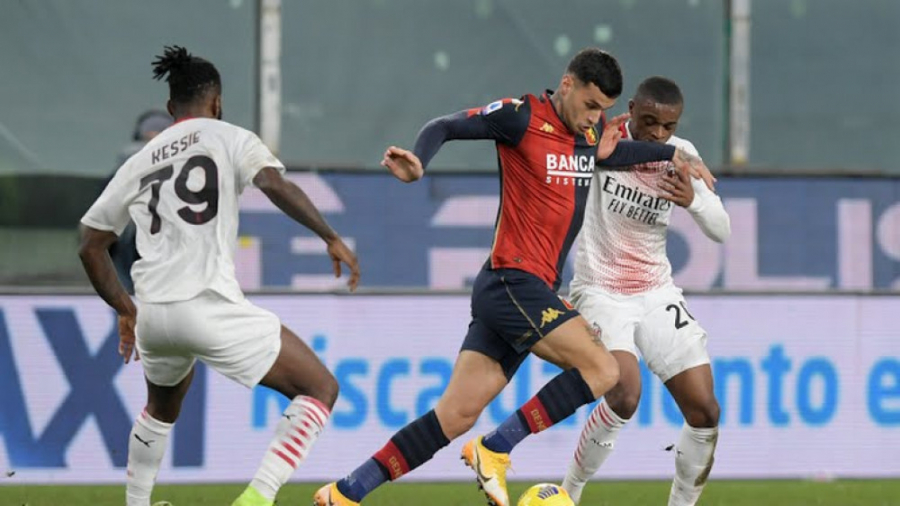 خلاصه بازی جنوا 2 2 آث میلان