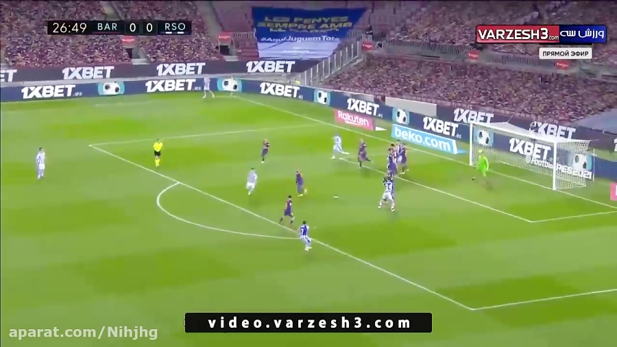 خلاصه بازی بارسلونا ۲ رئال سوس...