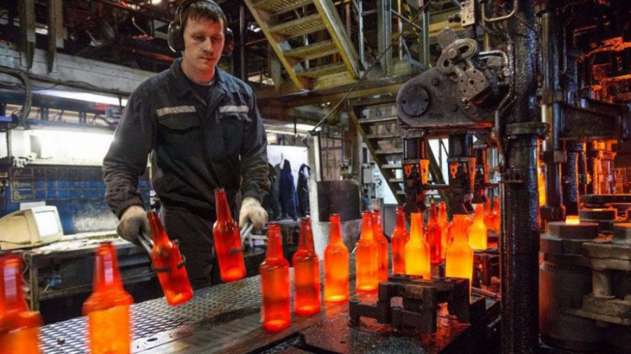 تولید بطری های شیشه ای! گوی ها...