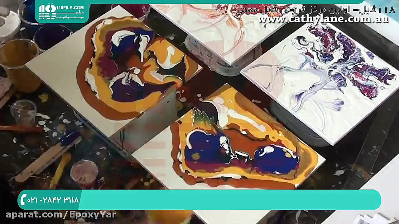 آموزش نقاشی با رزین | نقاشی با...