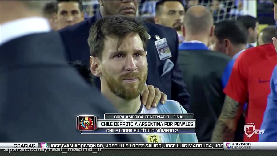 گریه&zwnj;های فراموش نشدنی مسی...