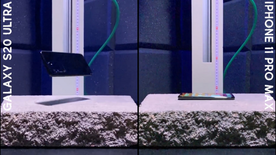 تست مقاومت گلکسی S20 اولترا و...