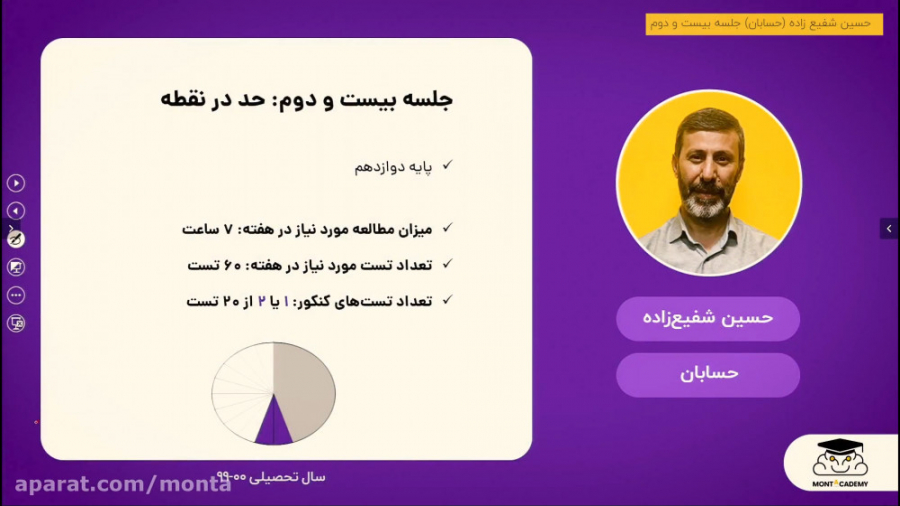 کلاس آنلاین حسابان ویژه کنکور...