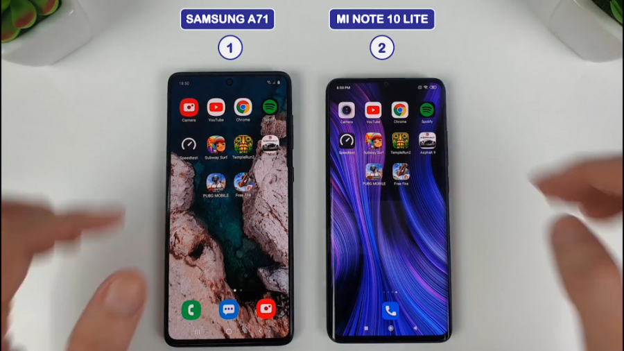 مقایسه سامسونگ A71 و Mi Note 1...