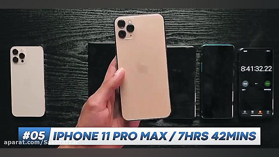 مقایسه باتری ۶ گوشی پرچمدار