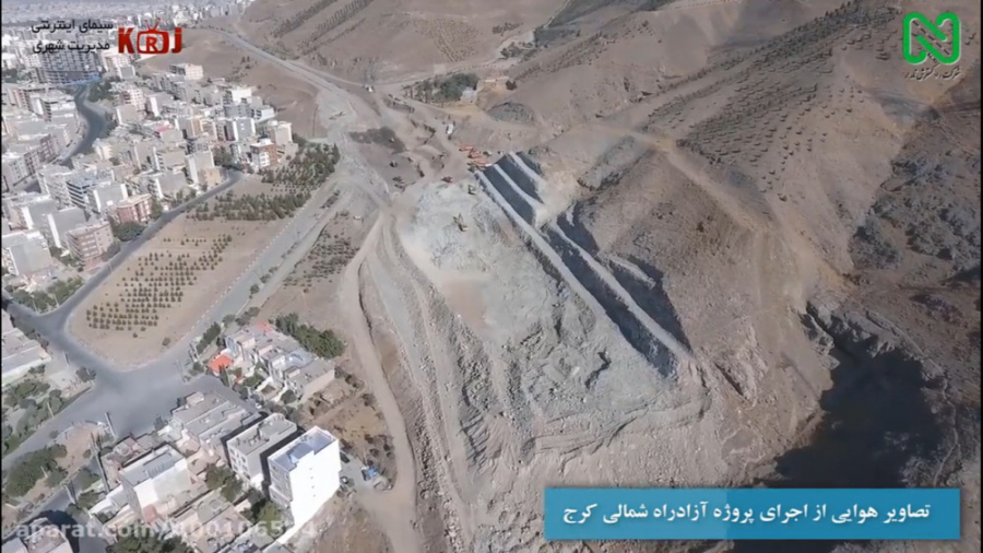 تصاویر هوایی از پروژه بزرگراه...