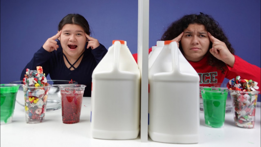 مری و ایزی  چالش ساخت اسلایم ب...