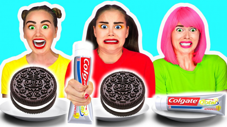 چالش خنده دار غذایی  چالش همرا...