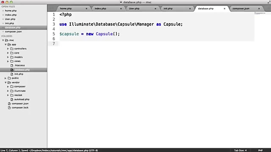 آموزش PHP MVC با ساخت یک App - Database (9/9)