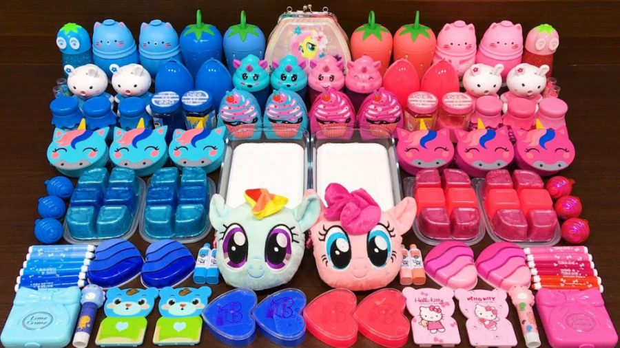 یونیکورن اسلایم  تم صورتی و آب...