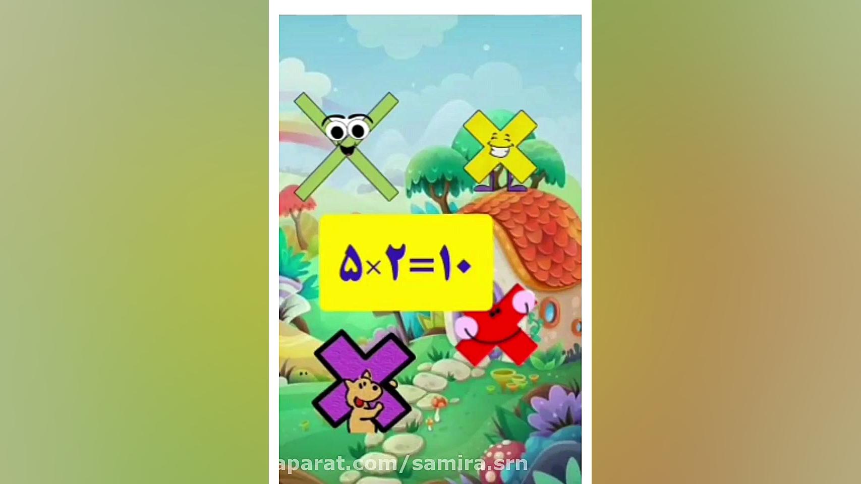 آموزش ضرب عدد ۲  ریاضی سوم دبس...