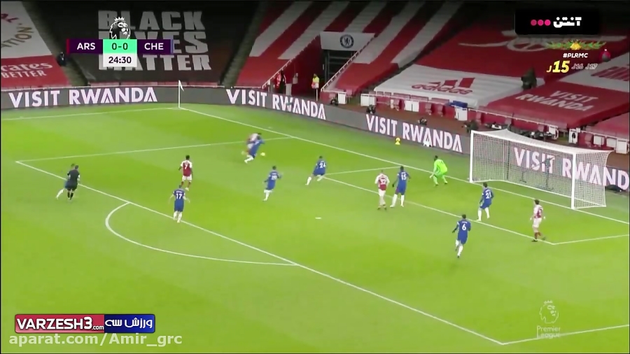 بازی جذاب آرسنال با چلسی(برد ش...