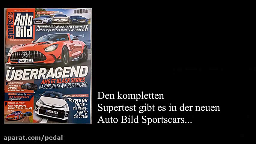 مرسدس AMG GT سری سیاه در پیست