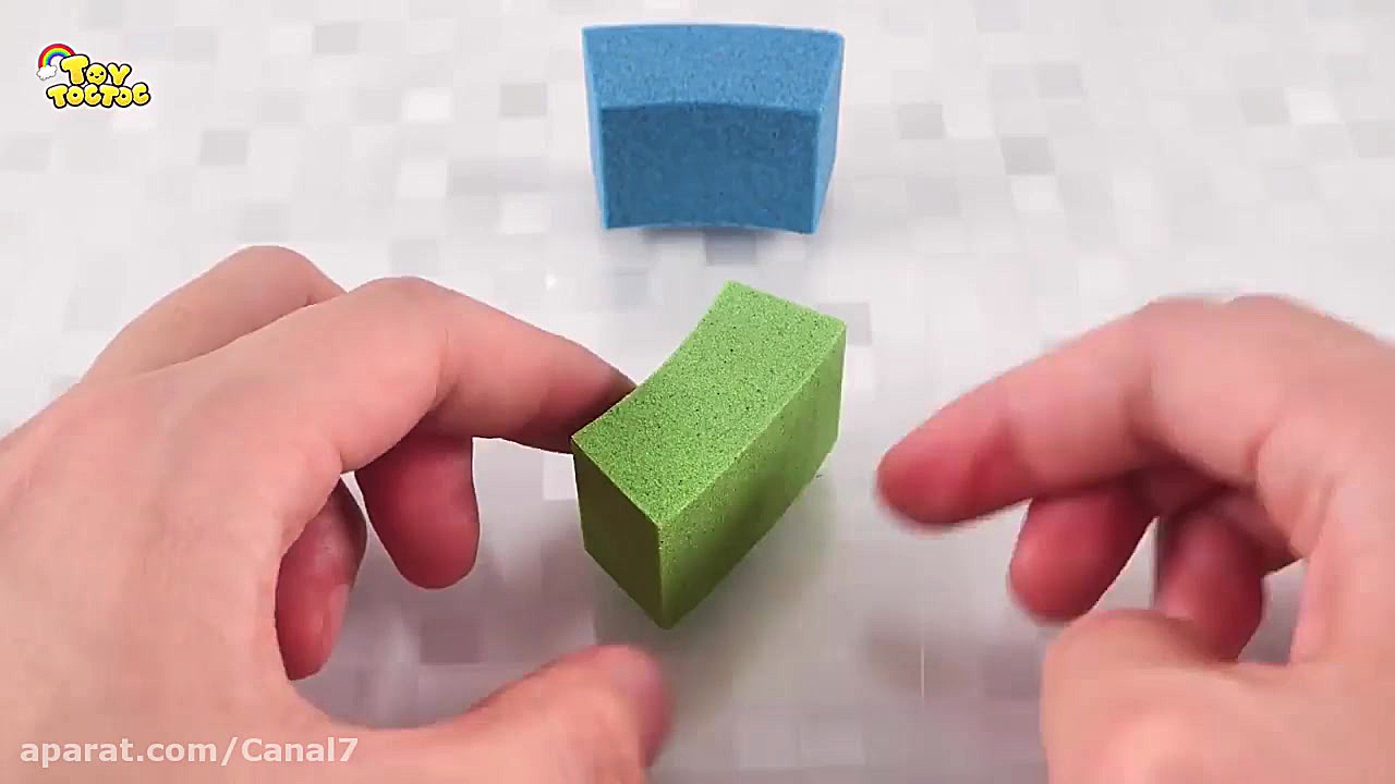 سرگرمی کودک  شن بازی و ساخت اش...