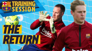 بازگشت بازیکنان به تمرینات بعد...