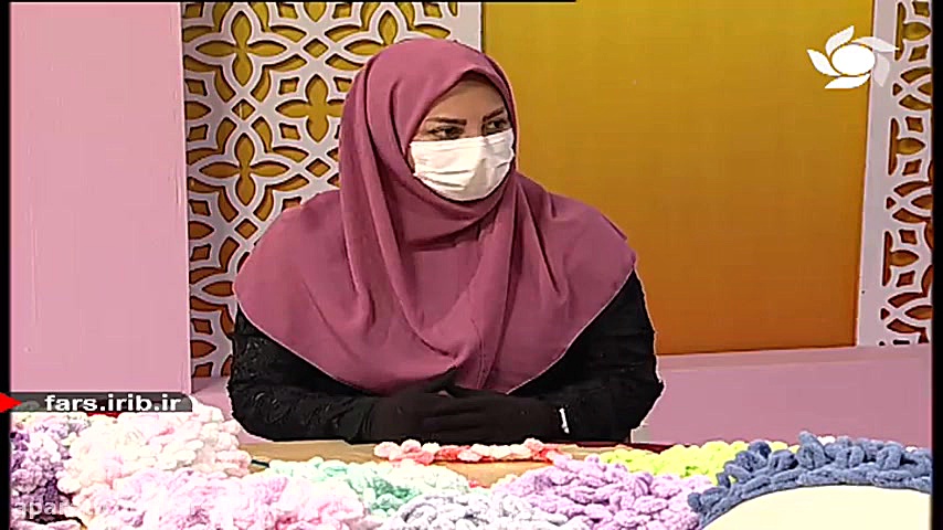 آموزش بافت حصیربافی با کاموای...