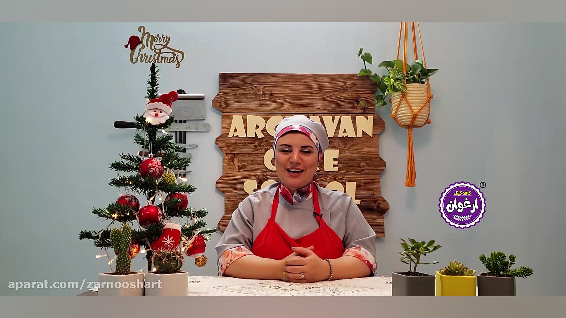 تزئین کیک بابانوئل ویژه کریسمس...