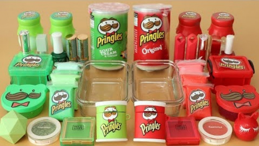 مخلوط کردن اسلایم های رنگی  با...