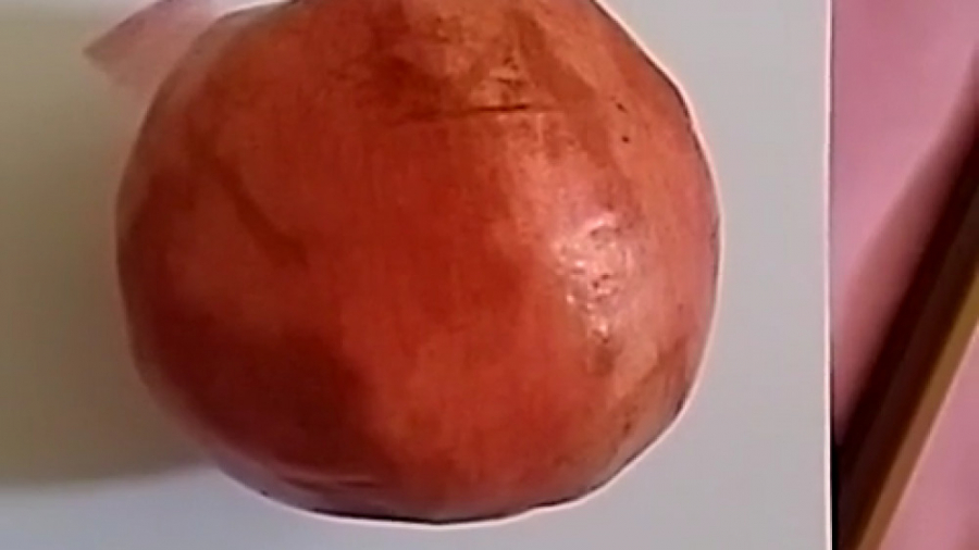 آموزش سیب ساده با مداد رنگی با...