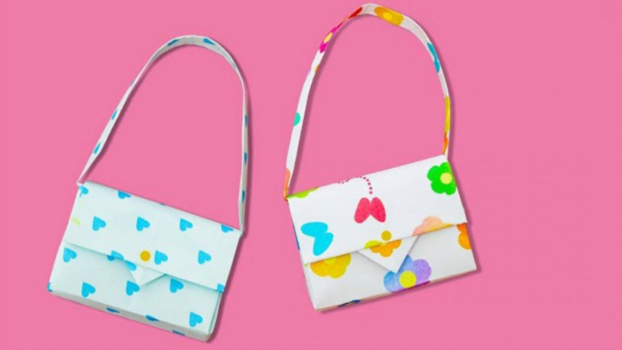 آموزش اوریگامی : ساخت کیف دستی