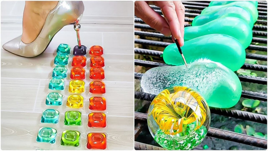 له کردن وسایل کیوت با کفش پاشن...