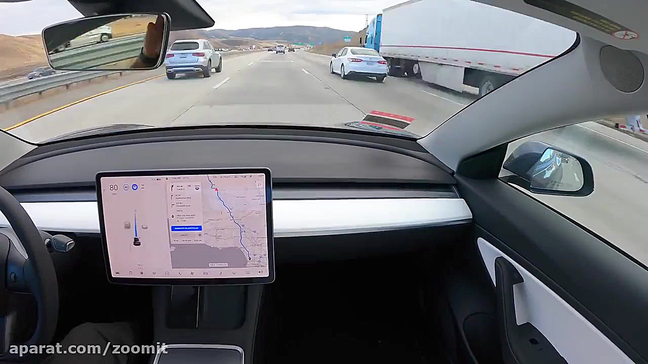 خودران تسلا از سانفرانسیسکو تا...