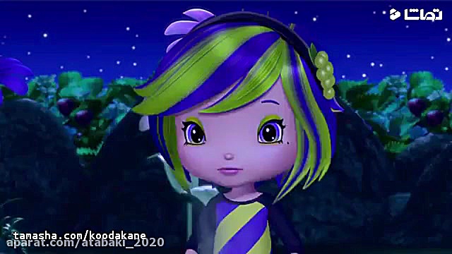 کارتون دختر توت فرنگی