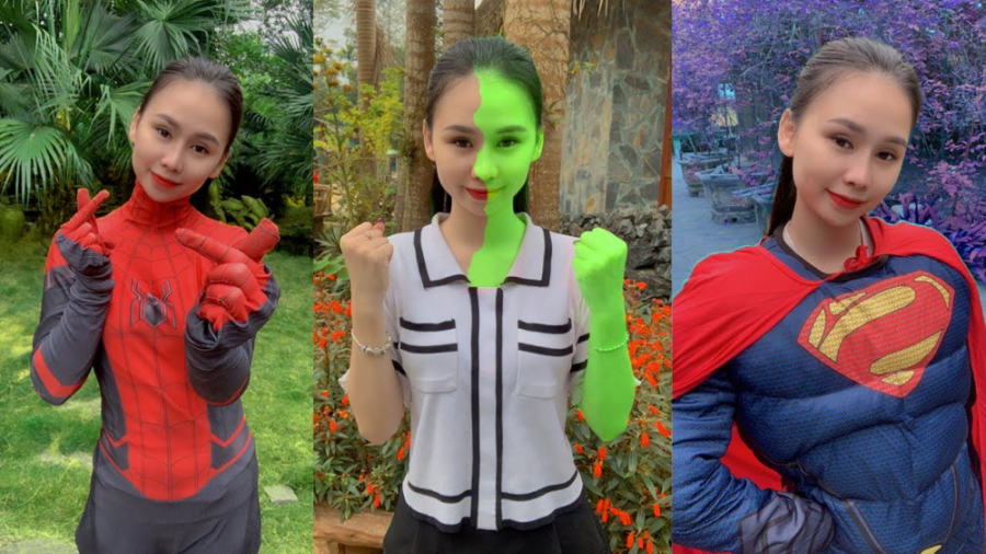 پوشیدن لباسهای ابرقهرمانان