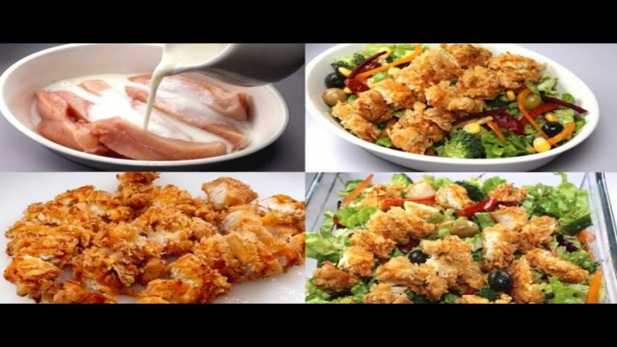 طرز تهیه سالاد مخصوص با مرغ::...