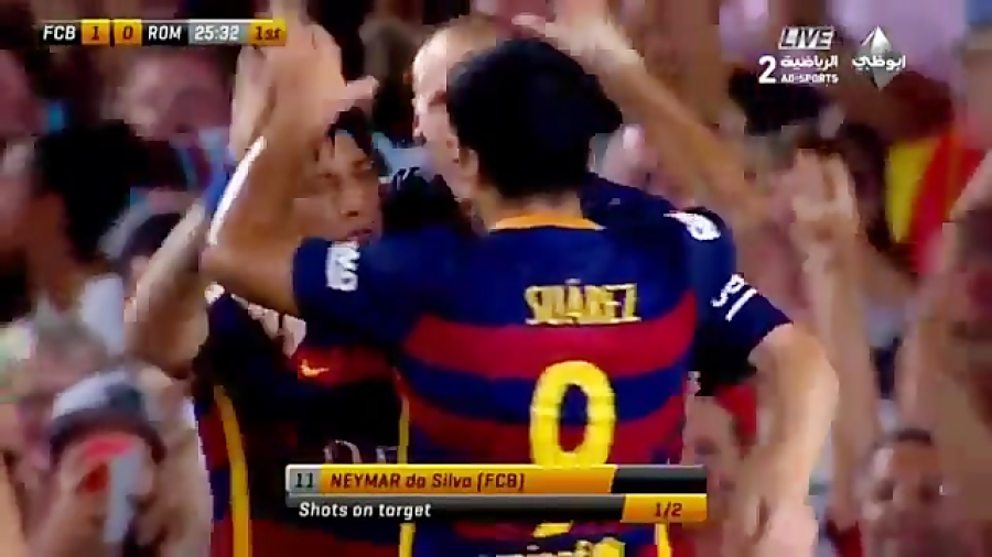 حرکات نیمار مقابل آ اس رم