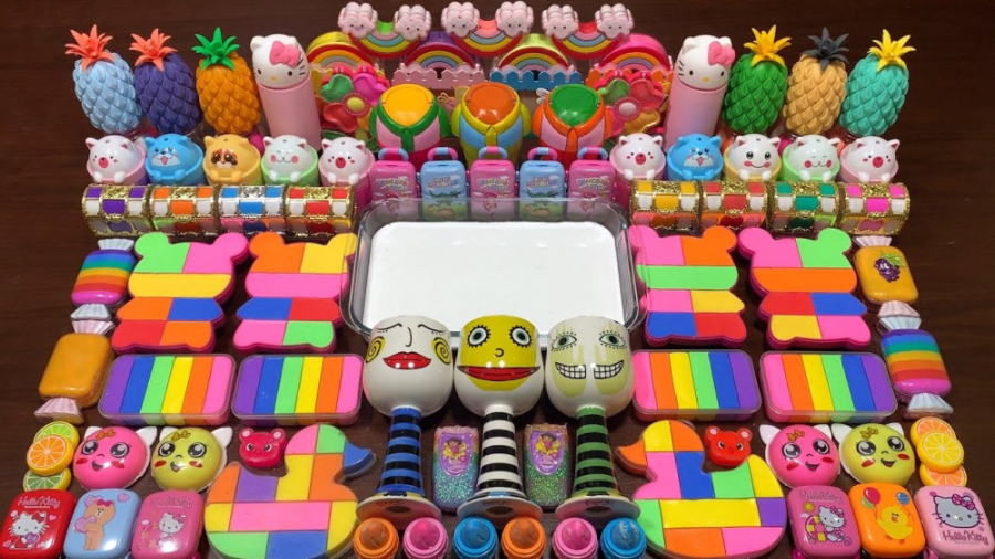 میکس مجموعه اسلایمهای رنگی  اک...