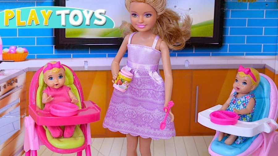 عروسک کودک باربی بچه داری  عرو...