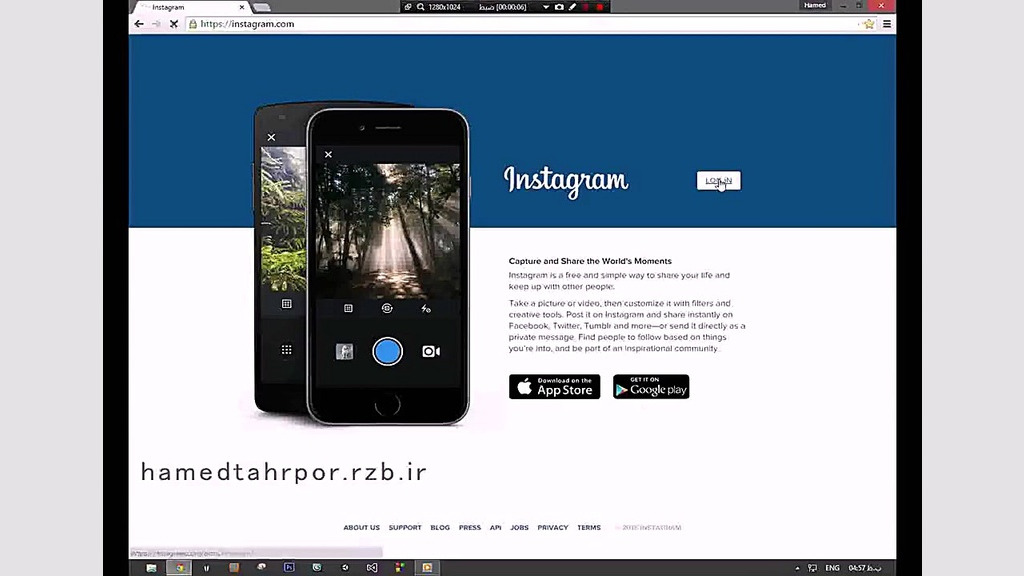 آموزش دانلود عکس و فیلم از این...