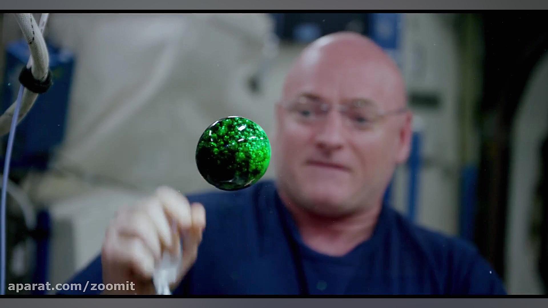 آزمایش حباب آب