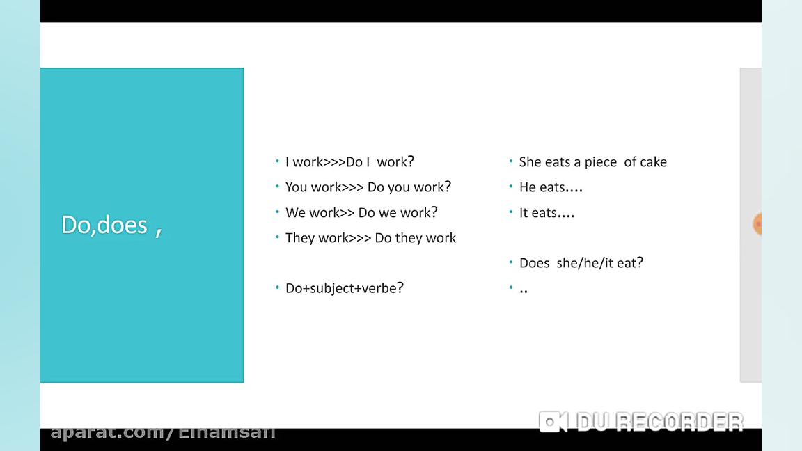 زمان حال ساده در زبان انگلیسی....