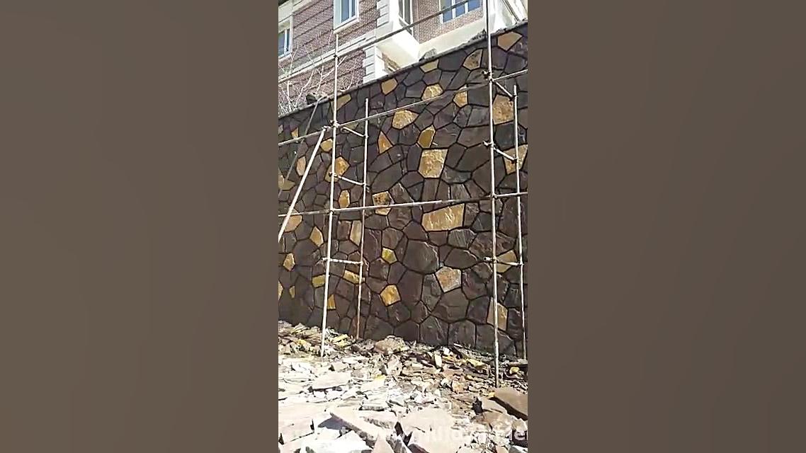 اجرای سنگ مالون در دیوار های ب...