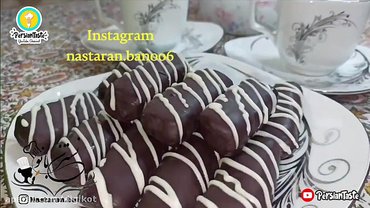 طرز تهیه شکلات نارگیلی خانگی ب...