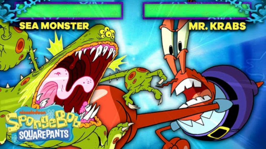 باب اسفنجی  Mr krabs به صحنه ن...