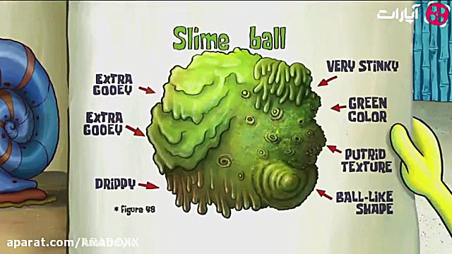 کارتون باب اسفنجی و حلزون سخنگ...