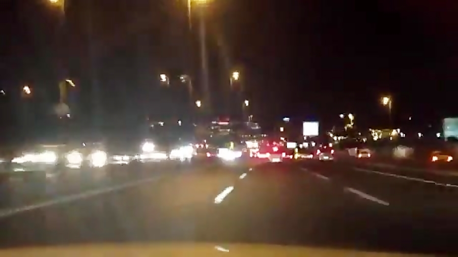 فیلم رانندگی دیوانه وار و سریع...